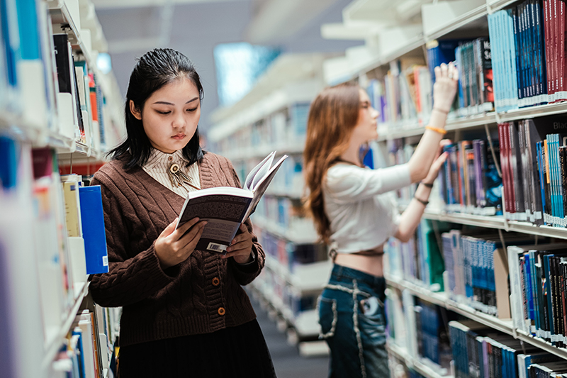 Students reading