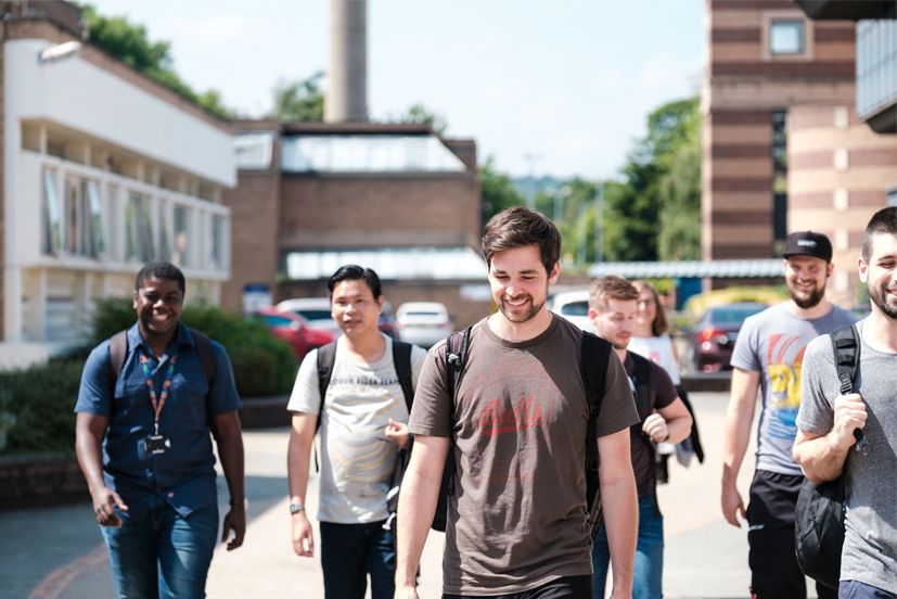 Group of students in the summer